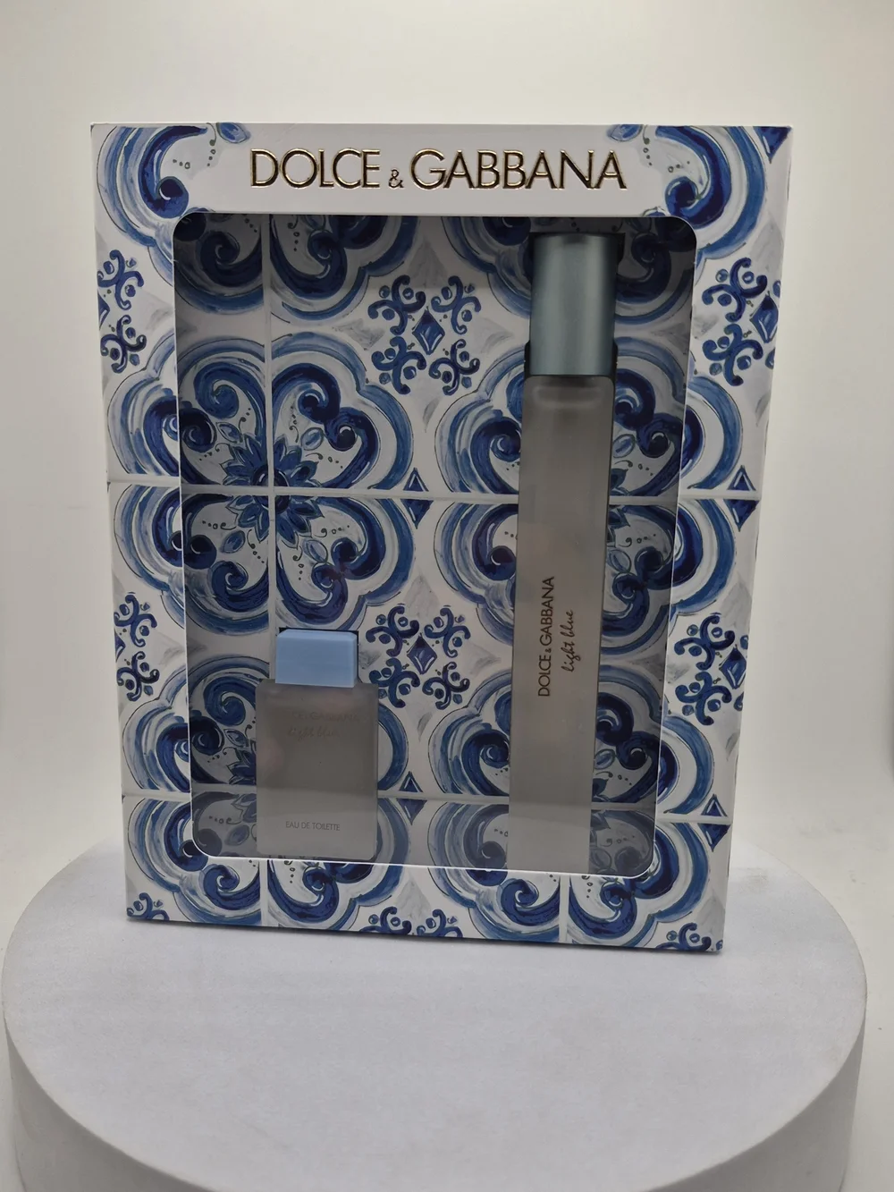 D&G Light Blue EDT Gift Set 4.5ml + 10ml Travel Size Brand New